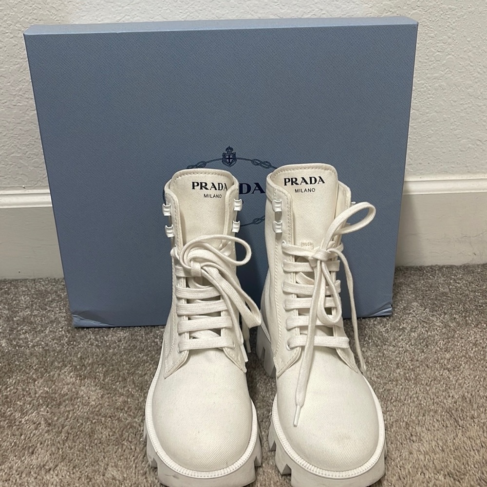 Prada Canvas Boots